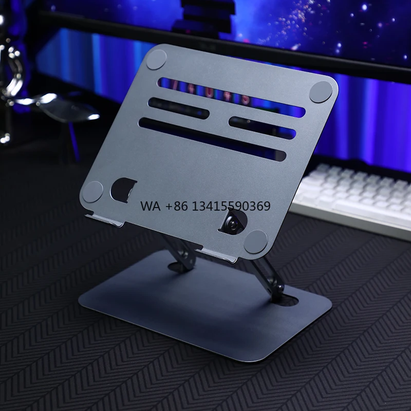 

Foldable Laptop Stand Ventilated Ergonomic Computer Riser Sturdy Laptop Riser PC Holder Fits for All 10 To16inch Laptops