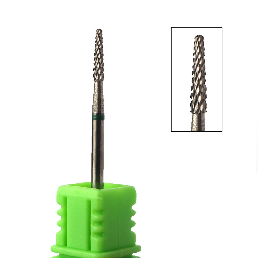 Foret à ongles en carbure de tungstène, fraise, polissage, bavure propre, accessoires de lime à ongles, outils d'attrition de manucure électrique 1 pièce