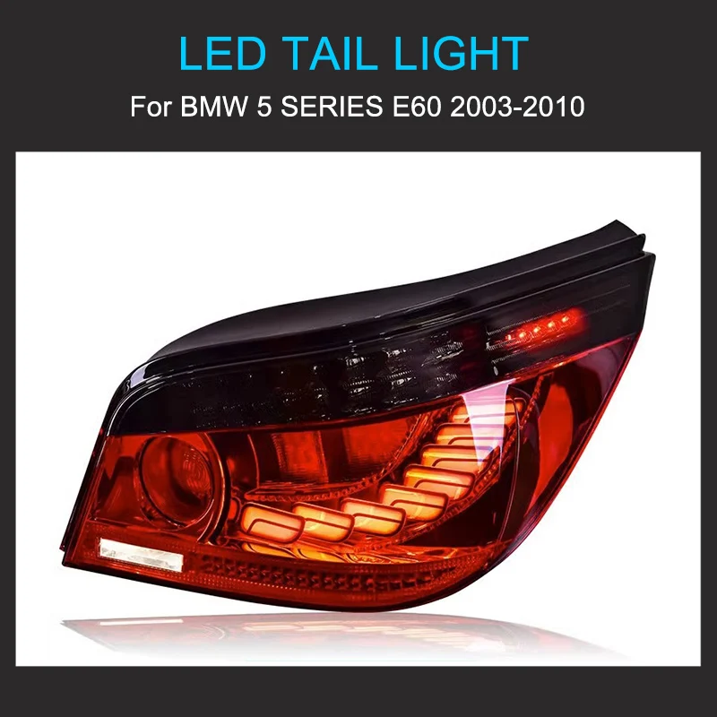 1 pár LED zadek lehký spojování pro BMW E60 2003-2010 taillights kolíček a divadelní hra s LED dynamické soustružnický brzda zadní zadek lamp