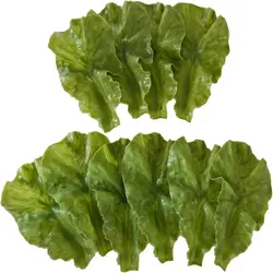 Home Decor Plastic Fake Lettuce Leaves Green Green Vegetables Realistic Salad Party Decoration