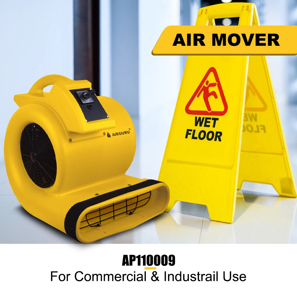 W customizável gfci motor de ar portátil ventilador de ar 3 posições poderoso secador de tapete restauração de danos de água limpador de secador de chão