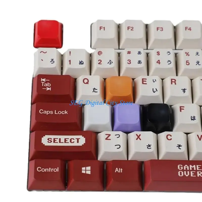 

U75B 1U Color Jelly Textured Keycaps Tactiled Markers for Mechanical Keyboards 10pcs