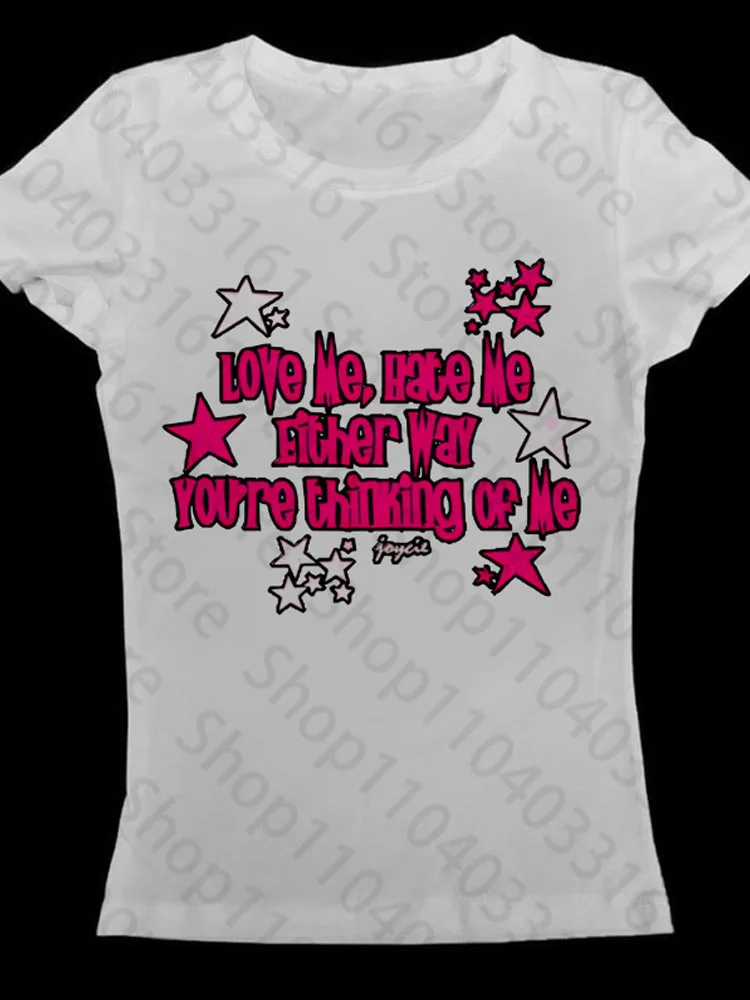 الملابس الجمالية تي شيرت الطفل تيز Y2k بلايز المحاصيل الأعلى النساء القوطية الجرونج الملابس Y2k كيتي 90s الملابس خمر Kpop القوطي ايمو