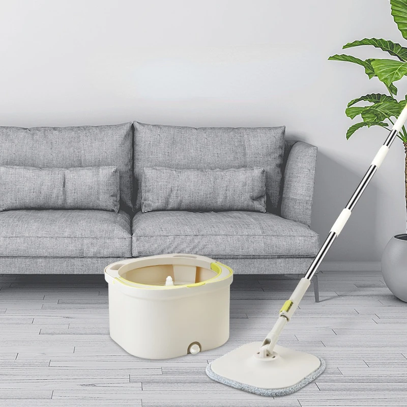 

Lazy Mopping Artifact with Bucket Set Hand-free Spin Mop for Household Convenient Cleaning Tool for Home Floors Efficient