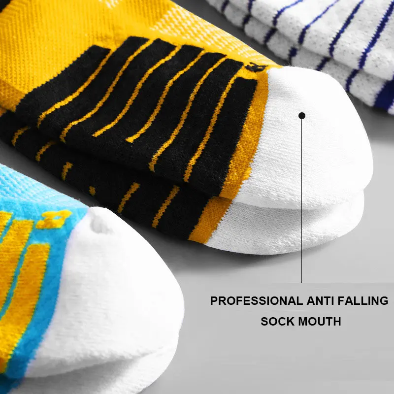 Chaussettes de sport à compression pour homme, accessoire de cyclisme, basket-ball, course à pied, noir, respirant, long, randonnée, amortissement, athlétique professionnel