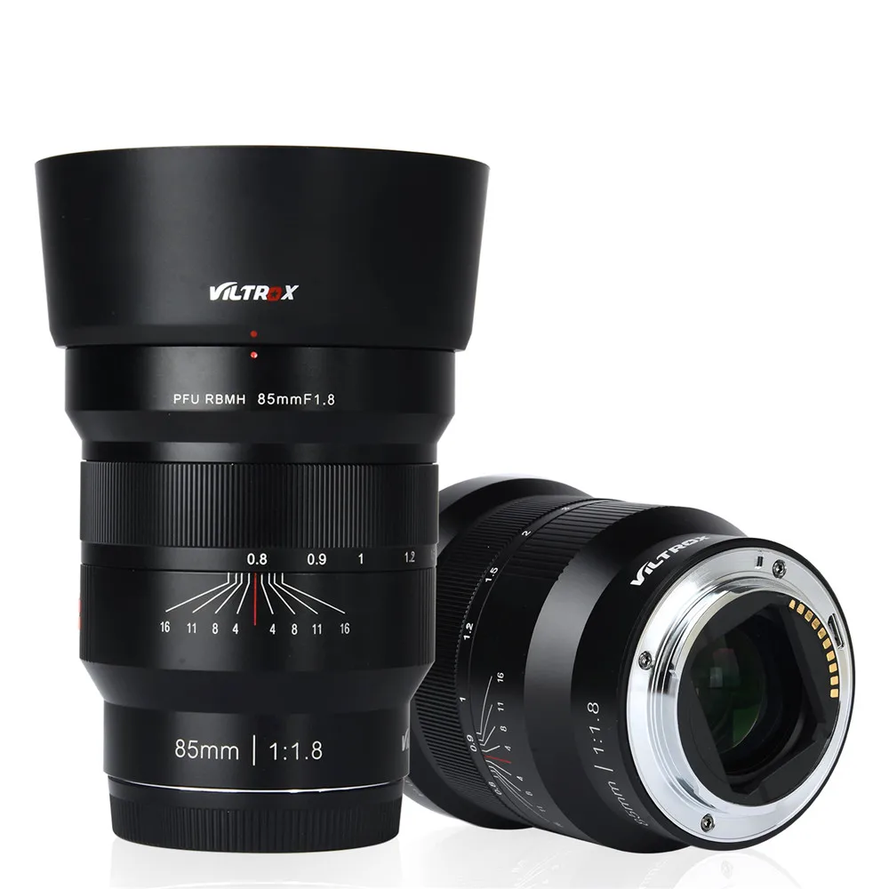 VILTROX 85mm F1.8 Camera Lens Full-Frame Manual Focus Fixed Focus Lens for  E-Mount Camera A9 A7M2 A7M3  A7R A7RIII
