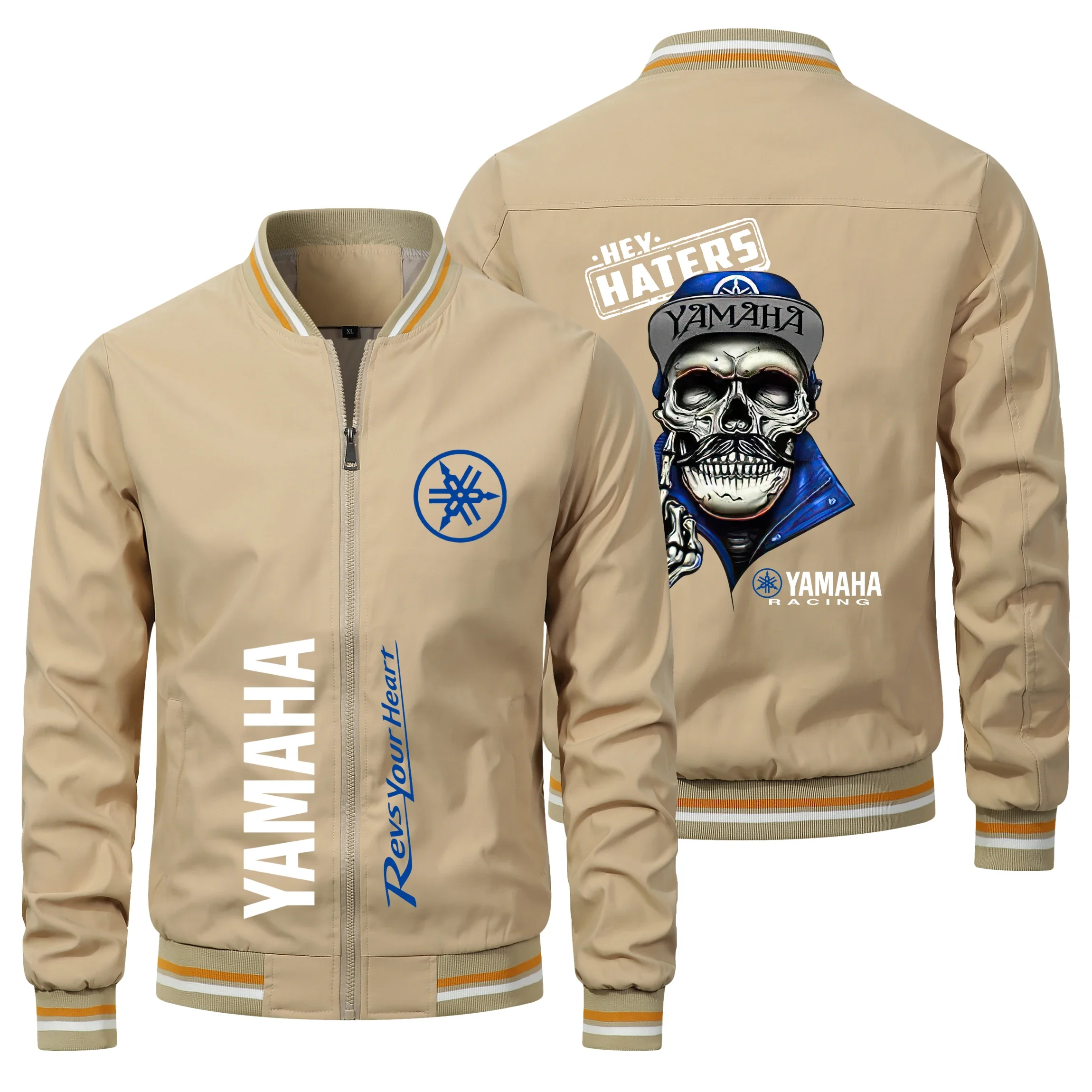 2024 New Motorcycle Jackets Yamaha Logo Hip-hop Harajuku Bomber Jacket Sportswear Biker Jacket Yamaha R1 Jacket Men Clothing