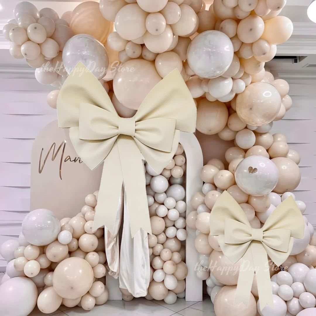 70/50/30 سنتيمتر العملاق كريم القوس إيفا رغوة ورقة Bow بها بنفسك القوس جارلاند قوس ل القوس عيد ميلاد الفتيات Coquette الزفاف دش ديكور الحفلات