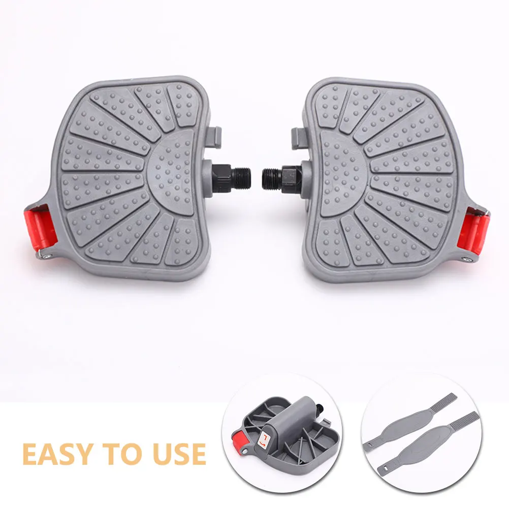

1Set Plastic Universal Indoor Bike Pedals Anti-Skid Platform Large Surface for Exercise Fitness Cycling Pedals Accessories
