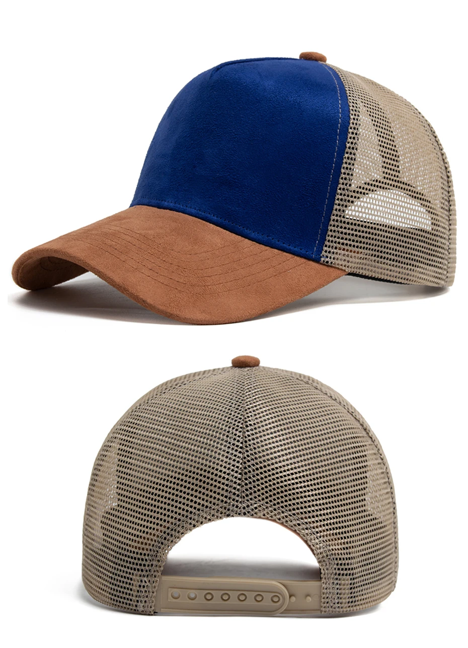 Neue Sommer Wildleder Trucker Hut Männer Mesh Baseball Cap Für Visier Sonne Mode Lässig Frauen Snapback Hip Hop Caps Unisex Einstellbar – Detail 11