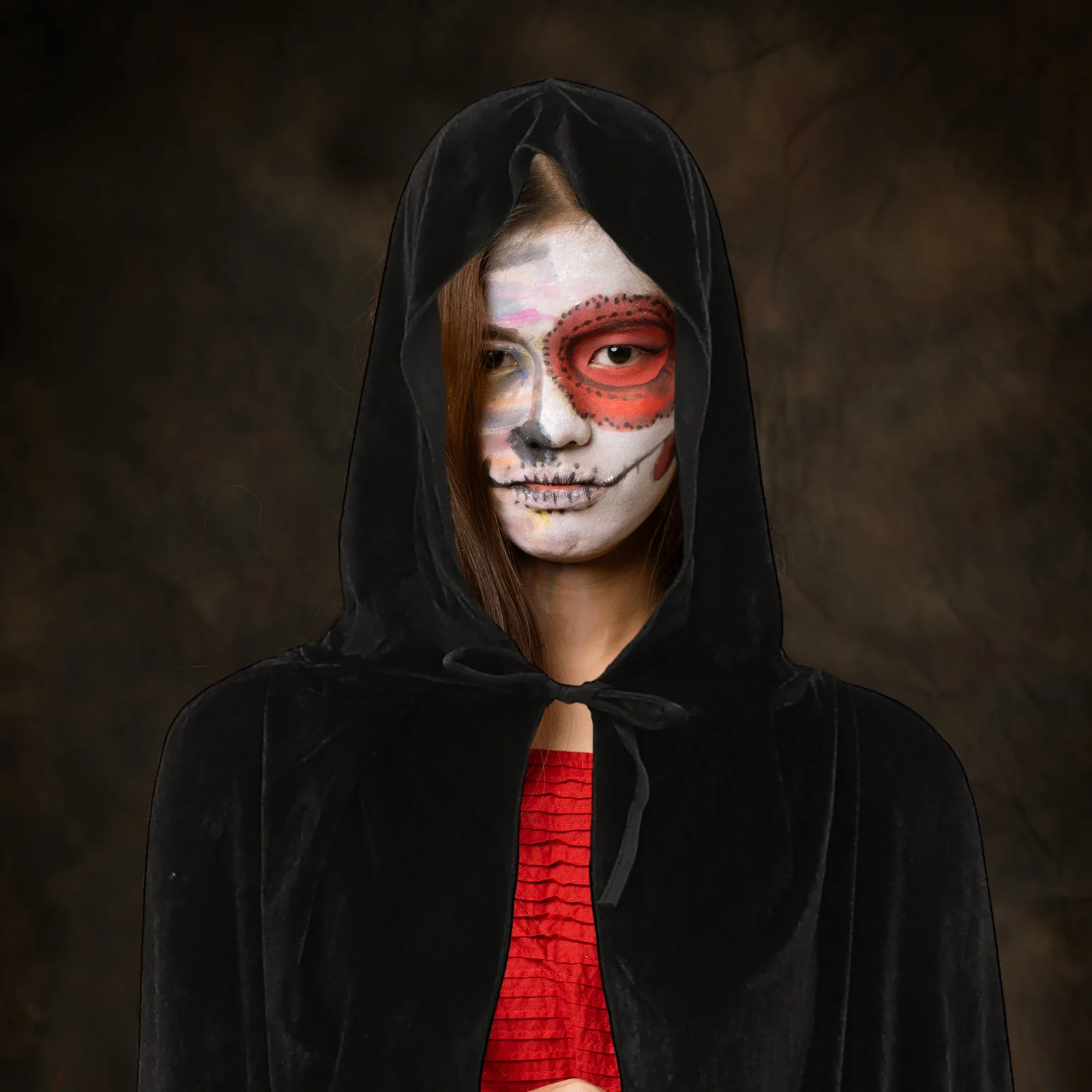 

Halloween Witch Cloak Fine Workmanship Practical Costume Cape for Halloween Party Performance Cosplay Prop Cloak