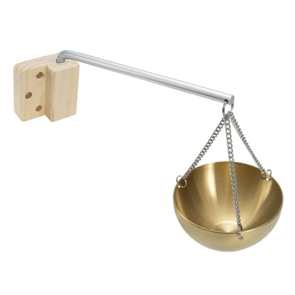 500ml Gold Sauna Aroma Bowl Essential Oil Holder Diffuser With Cedar Bracket For Home Steam Bath Room Heating System Parts