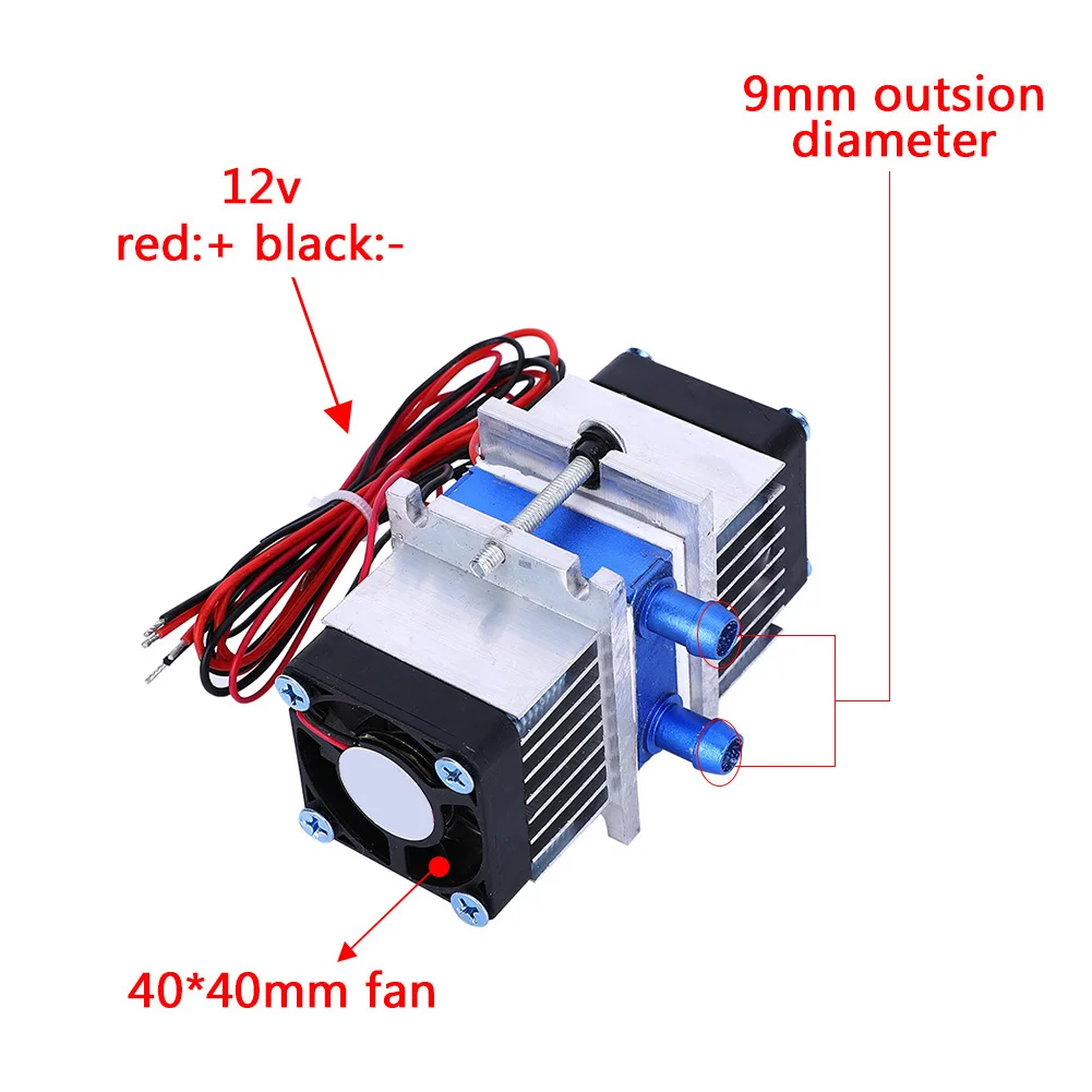 Dualchip 144 واط أشباه الموصلات بلتيير الحرارية TEC112706 جهاز تبريد المياه بلتيير برودة بلتيير الحرارية #4