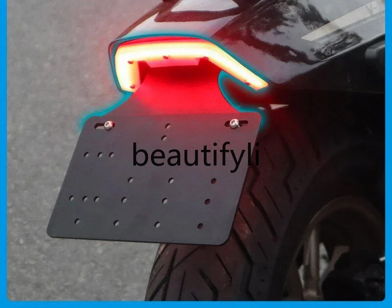 CU250 license plate holder turn signal CU250 modified LED rear tail light LED assembly accessories