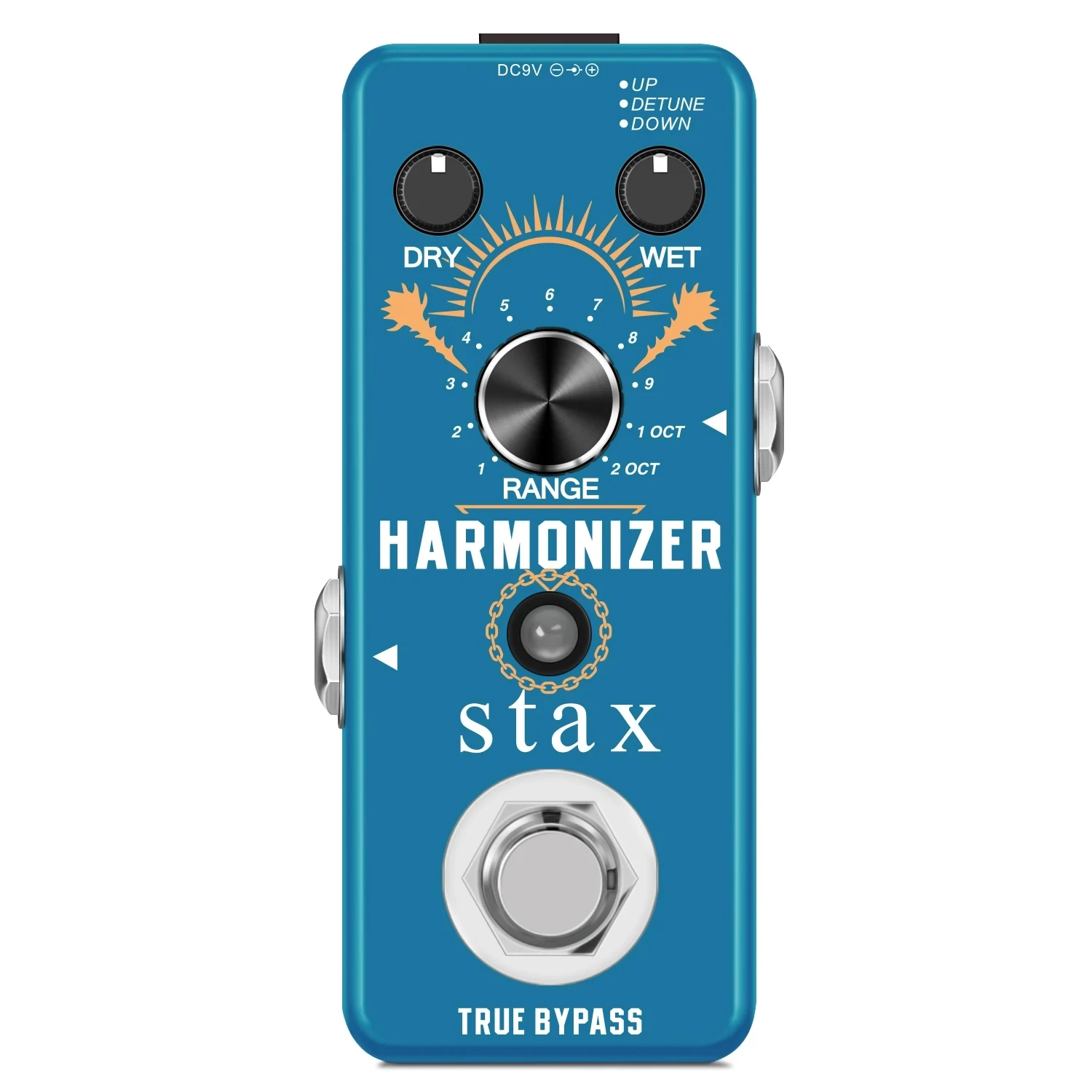 Stax Guitar Harmonizer Pedal Digital Effect Pedal Harmonic Harmony Pitch Shifter Detune True Bypass For Electric Guitar Bass