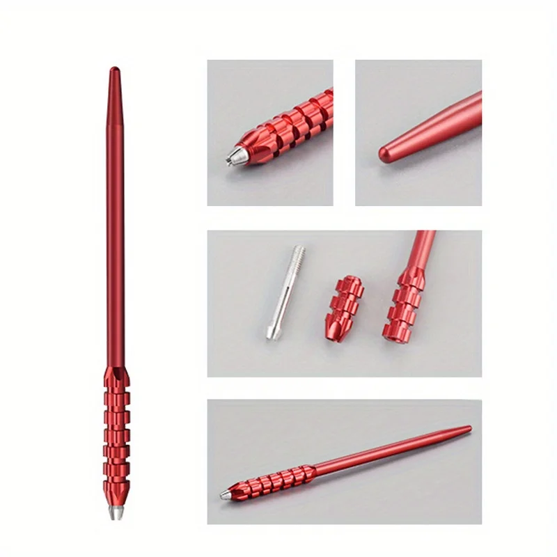Embroidery Pen Microblading Eyebrow Lips Tattoo Manual Pen Metal Handmade Tattoo Cosmetic Blade Needles Holder PMU Tool 1pcs