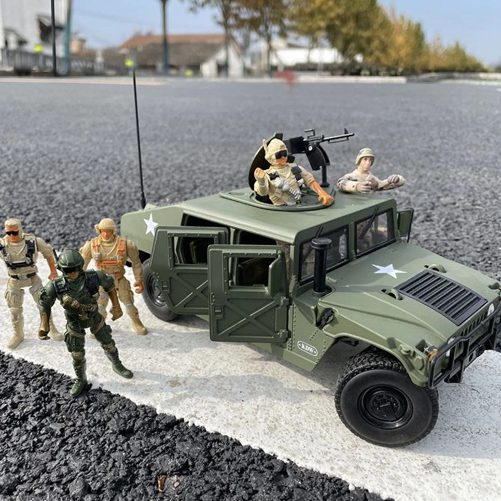 1:18 Diecast Alloy Hummer Model Toys Car Hummer H1 Military SUV Tactical Vehicle Car Model Toy children Gifts hobby Collection