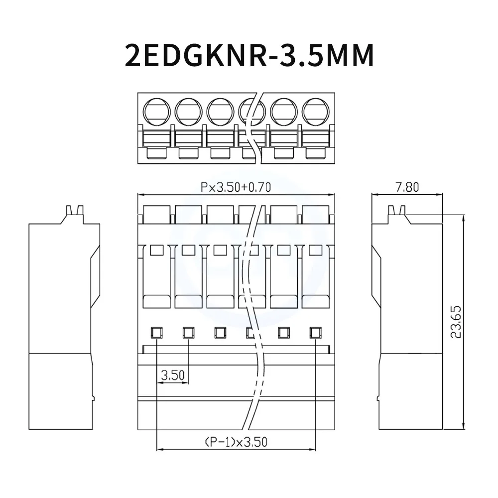 (5 pcs) KF 2EDGKNR 3.5MM 3.81MM Docking Terminal Plug-in 2EDGKNR 3.5/3.81mm Phoenix Connector 2-12Pin 15EDGKNR 3.5 3.81