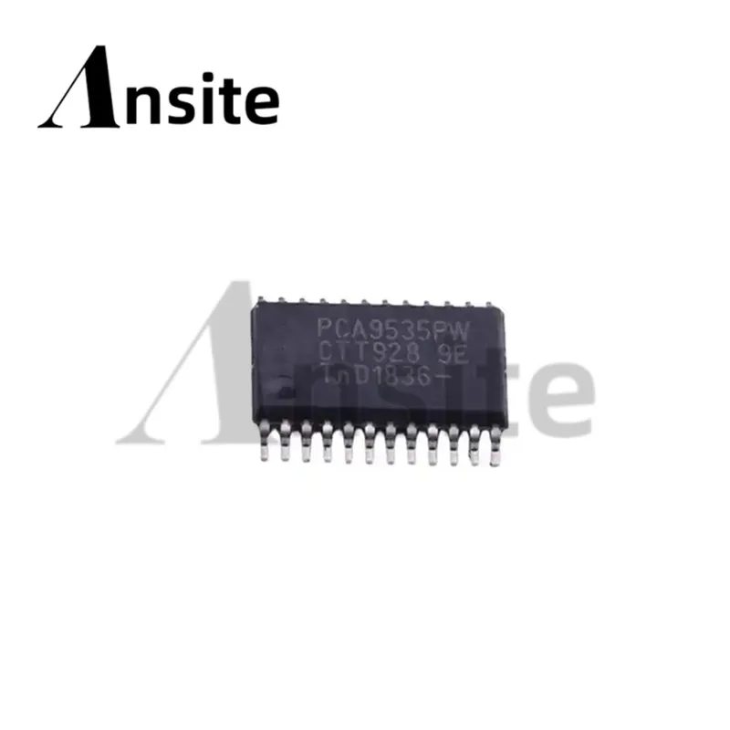 10PCS/Lot 100% new PCA9535PW,118 TSSOP-24 6-bit I2C bus I/O expander port chip