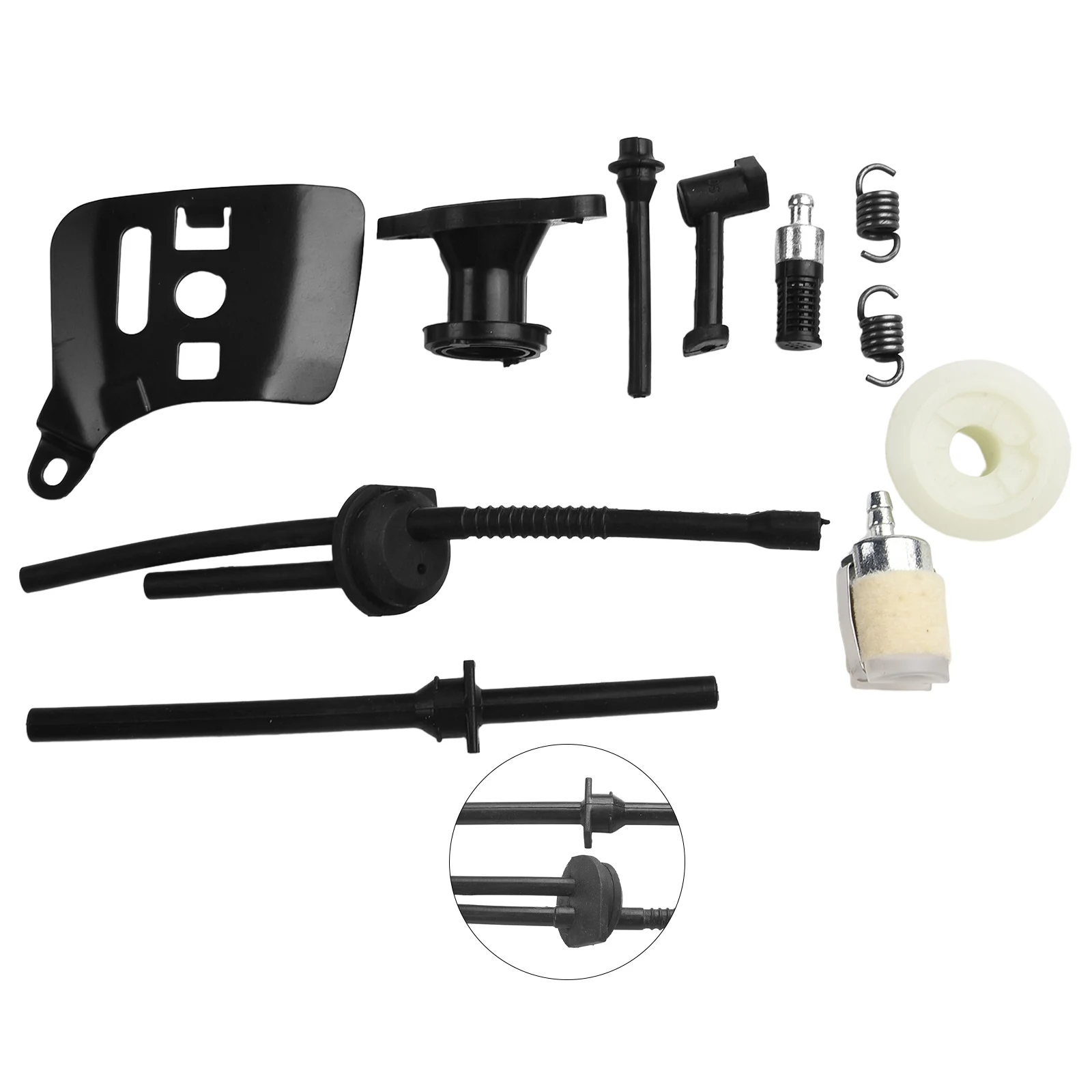 for chainsaw Parts for chainsaw for Kit Metal for service Kit Bar Plate For 2500 25cc Intake Manifold Spare Parts 10pcs