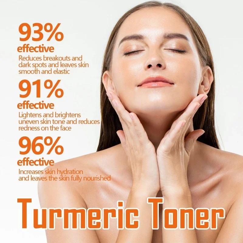 Tóner que ilumina la piel, elimina las pecas, aclara el Melasma, pigmentación, desvanece las manchas oscuras, hidratante, tóner facial de cúrcuma