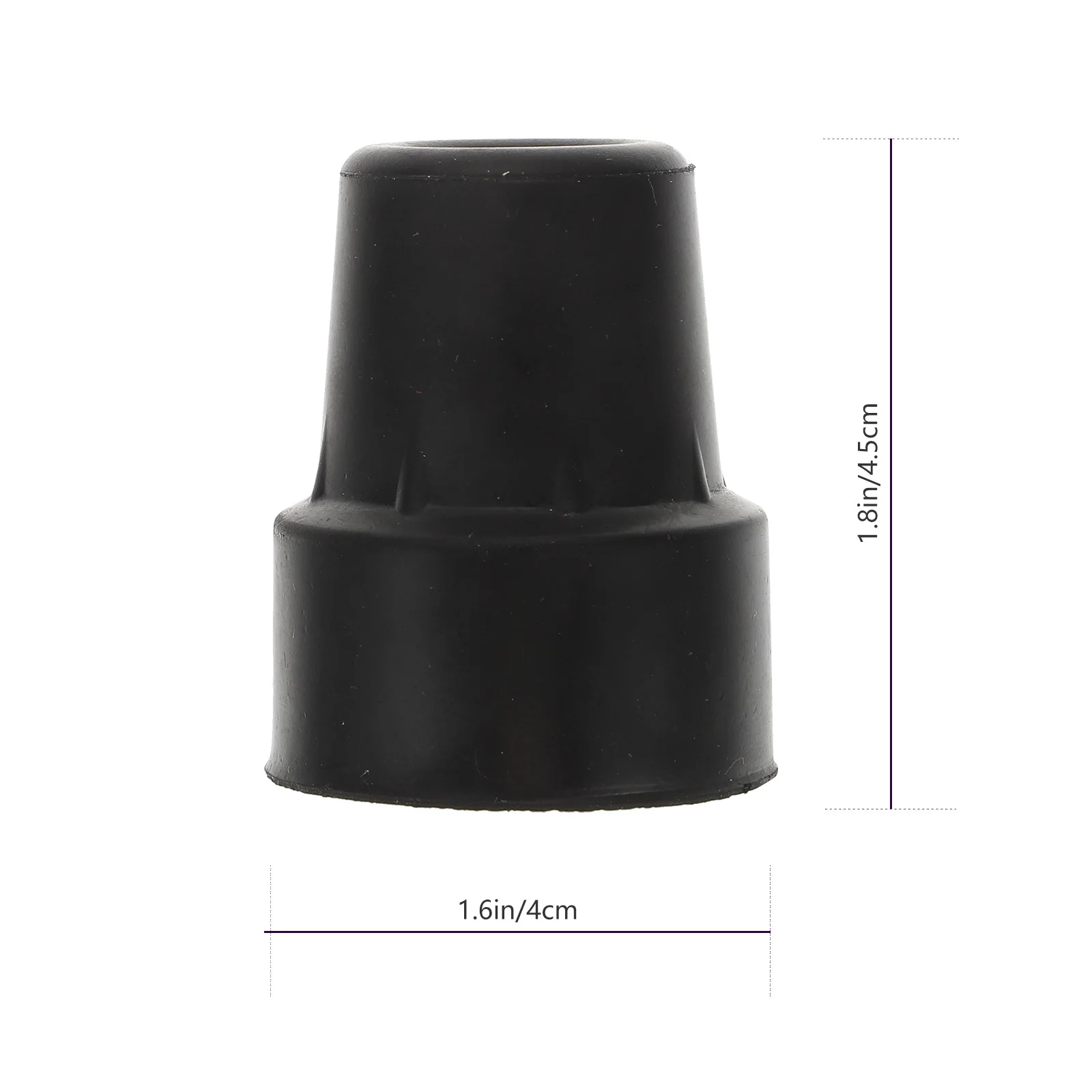 المضادة للانزلاق عكاز قدم وسادة وسادة مطاطية لعصي المشي قبضة دائمة على الأسفلت الخرساني الرطب الأوساخ المسنين دعم العكاز حصيرة #4