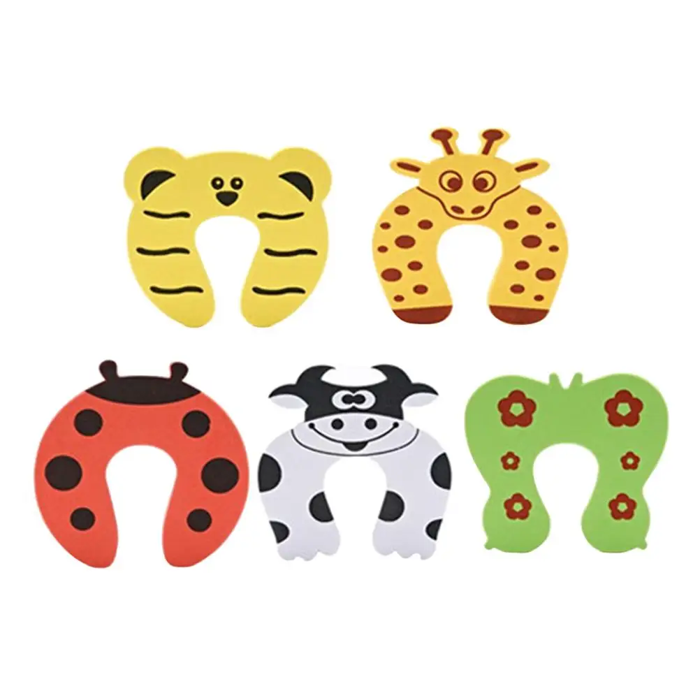 

5 Pcs Door Stopper Prevent Slamming Baby Finger Pinch Guard Safety Baby Door Stopper Foam Durable