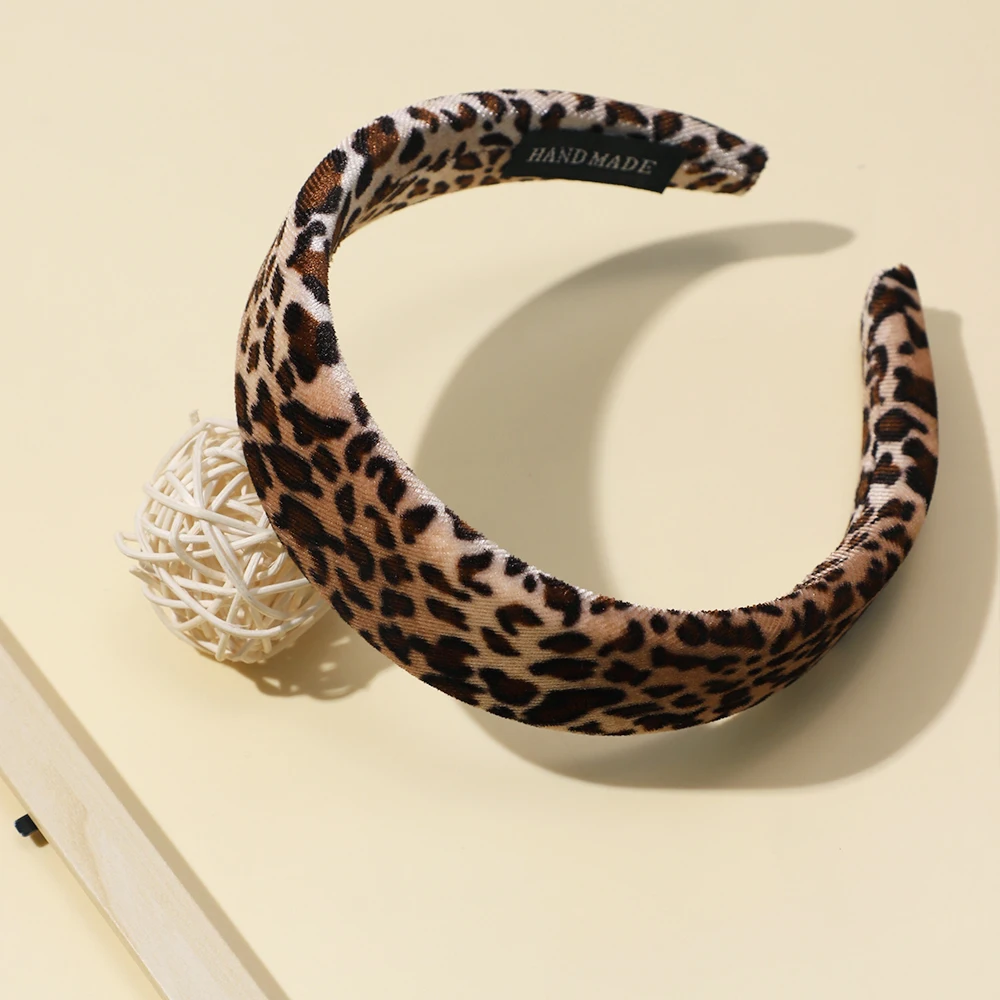 1Pcs New Fashion Hair Hoop Hair Bands for Kids Girls Leopard Printed Headbands Designer Wide Hairband Hair Accessories Headwear