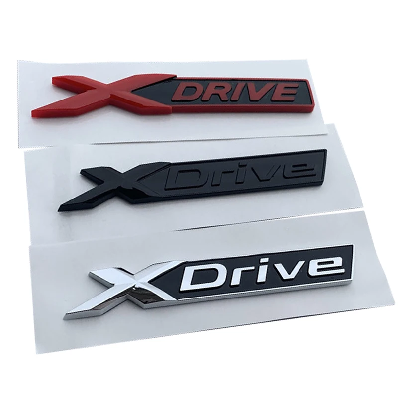 3D ABS Black X DriveLogo Xdrive Emblem Car Trunk Badge Nameplate Sticker For 320d 320i 530d Xdrive 525d E60 F10 G20 Accessories