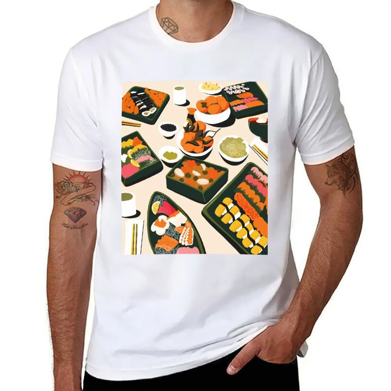 

man cotton for t anime Osechi t for tshirt percent T-Shirt 100 shirts man shirt anime Tablescape