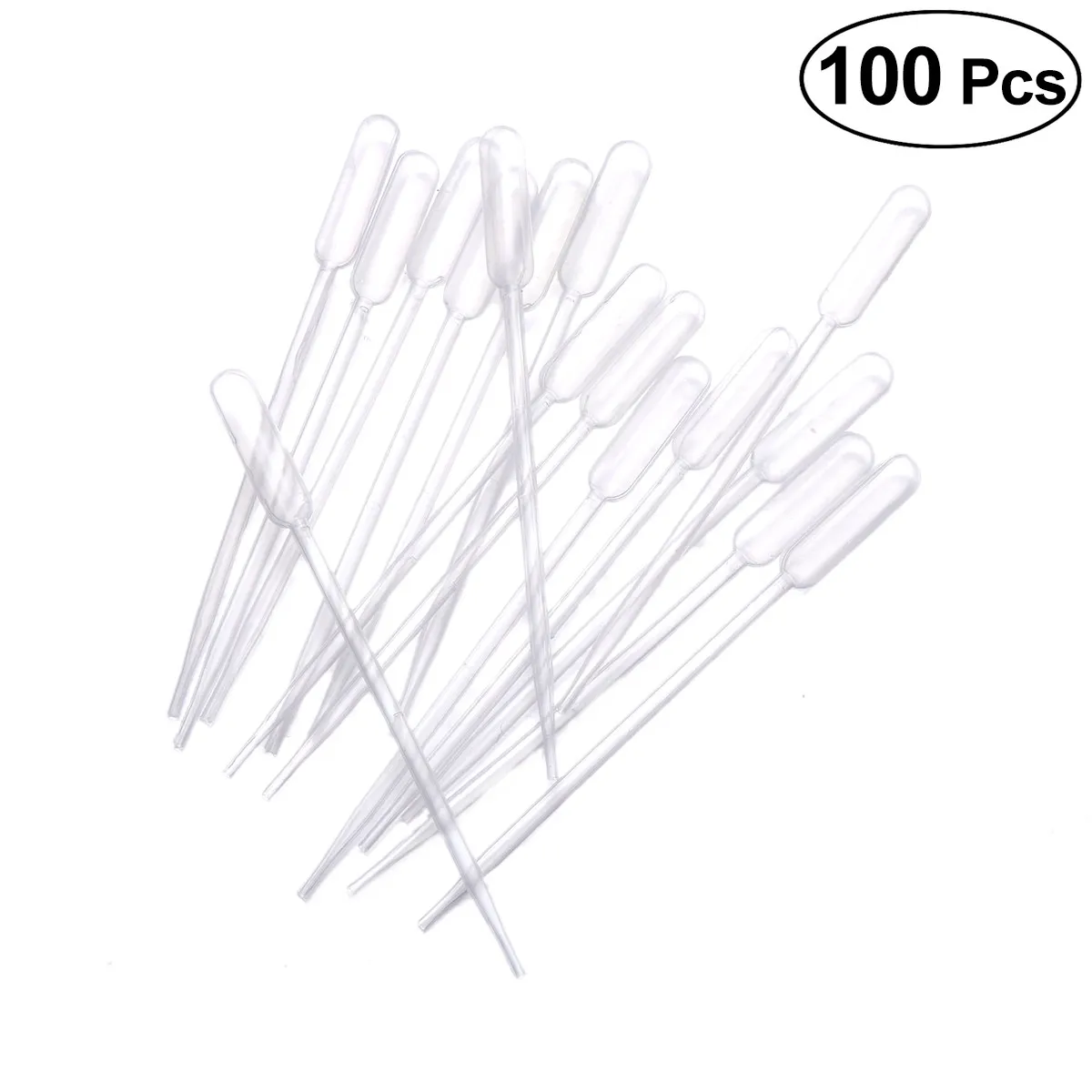 

100Pcs 0.5ml Graduated Plastic Transfer Pipettes Disposable Serological Pipette for Micro Measuring Liquids Essential Oils
