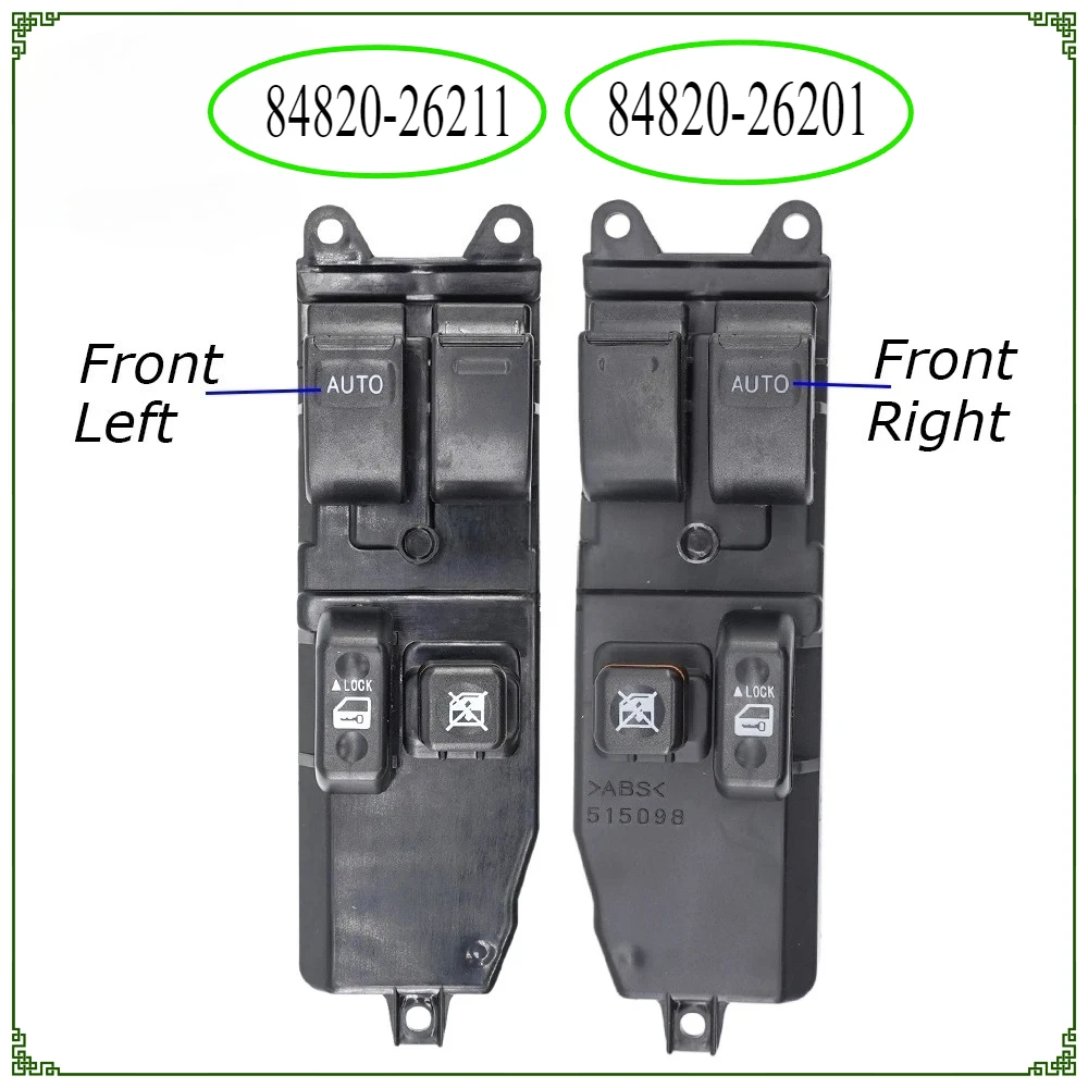 

84820-26211 84820-26201 Power Window Control Switch For Toyota Hiace 2006-2013 KDH20 TRH20 Front Left Right Side 14Pins