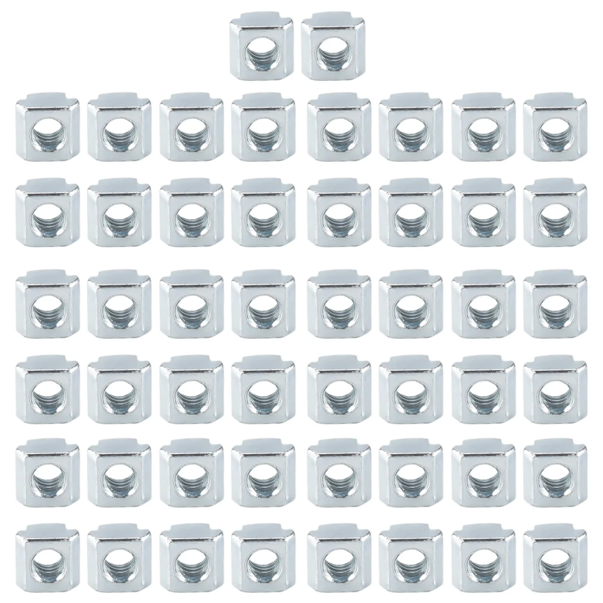 50pcs M5 T Sliding Nut Zin-Plated Carbon Steel T Sliding Nut for 2020 Aluminum Profile