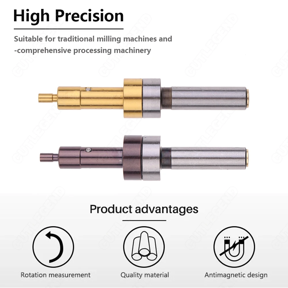 

CUTLEGEND CNC Mechanical 4mm10MM HSS Edges Finder For Milling Lathe Machine Touches Point Sensor Including Milling Cutter
