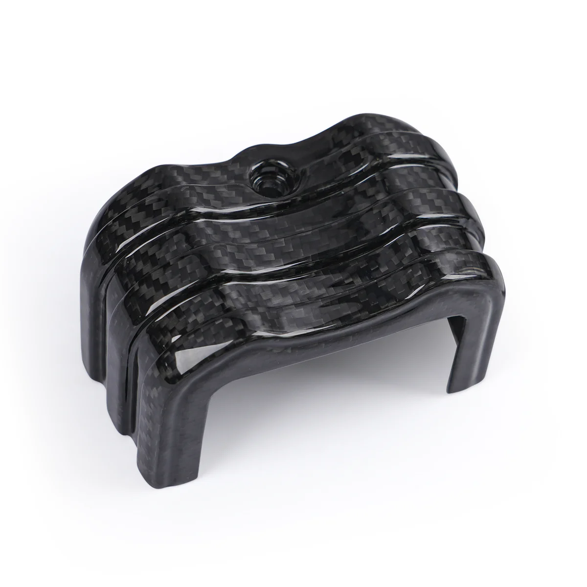 

3K Twill Glossy Finish Carbon Fiber Motorcycle Accessories Ignition Coil Cover for 2022 Softail Lowrider s 2025 Road Glide