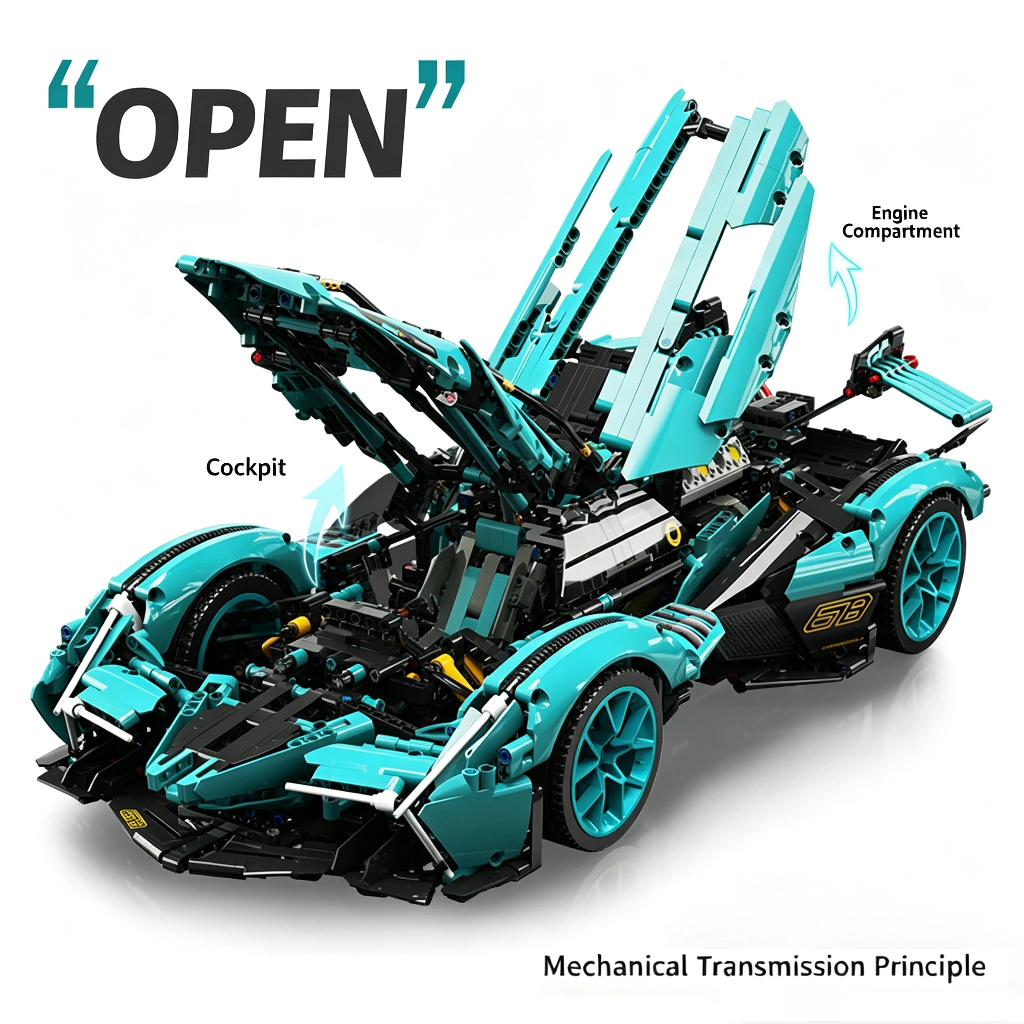 

Model Car Kit Build Your Own Car Kit with Real Tools, STEM Engineering Erector Set Gift for Kids Teens & Adults