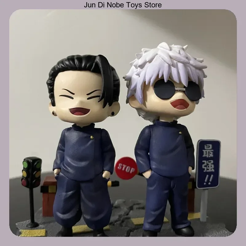 

Jujutsu Kaisen Beach Gojo & Geto Cute Version Anime Figure Statue Collection Desktop Decoration Ornament Toy Gift for Fans