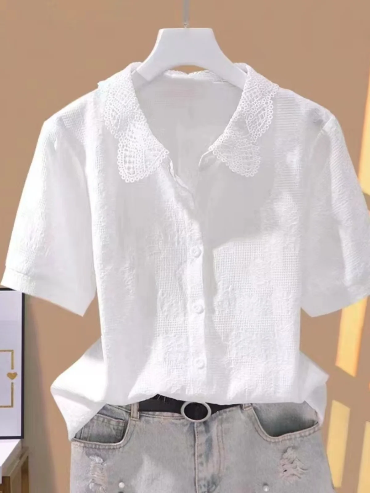 

Свободная женская спортивная блузка из чистого хлопка с вышивкой irt Design Sensation ort Sve, дышащая удобная повседневная блузка