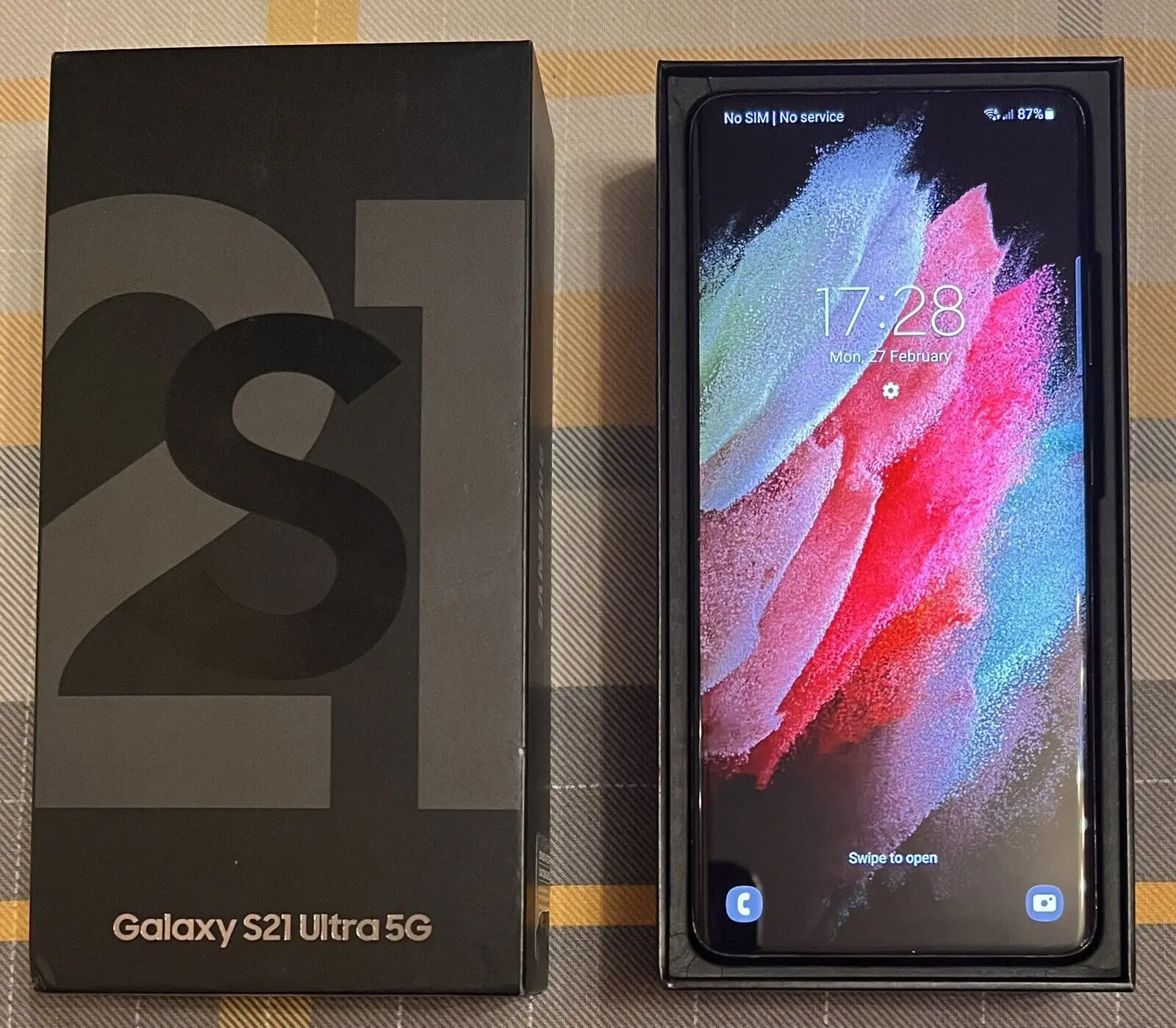 هاتف Samsung Galaxy S21 Ultra 5G G998U1 12G RAM 128GB/256GB ROM 6.8 بوصة ثماني النواة سنابدراجون 888 eSim هاتف ذكي أصلي غير مقفول S21U