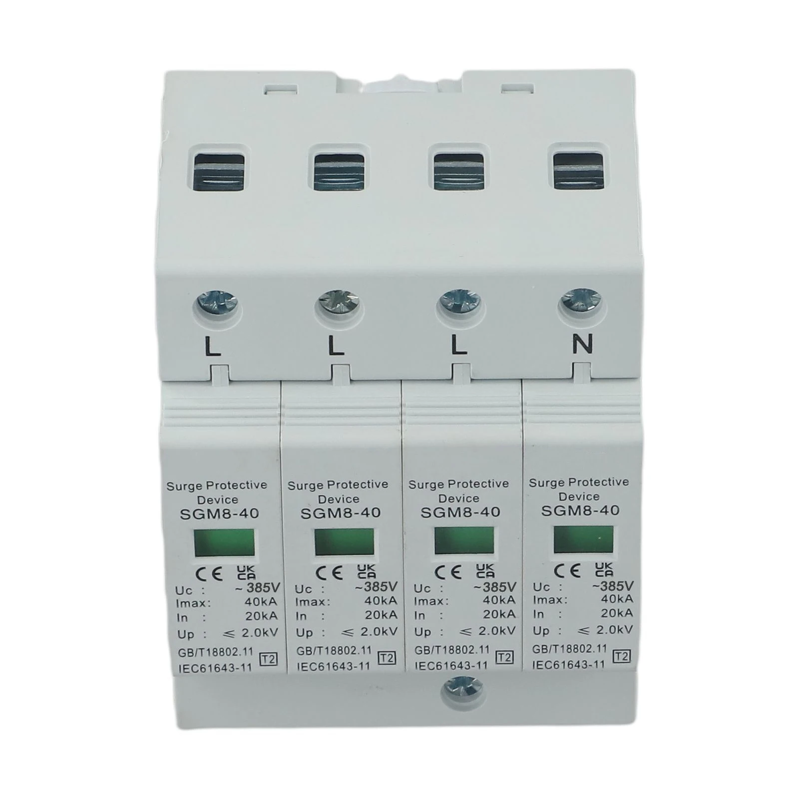 385VAC Surge Arrester Surge Protective Device Longer Service Life Modular Design Precise Electronic Components
