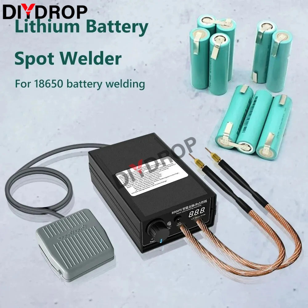 8000W Mini Spot Welder Kit DIY Automat for 18650 Battery Pack Welding Portable Spot Welding Machine Pen For 0.15MM Nickel Strip