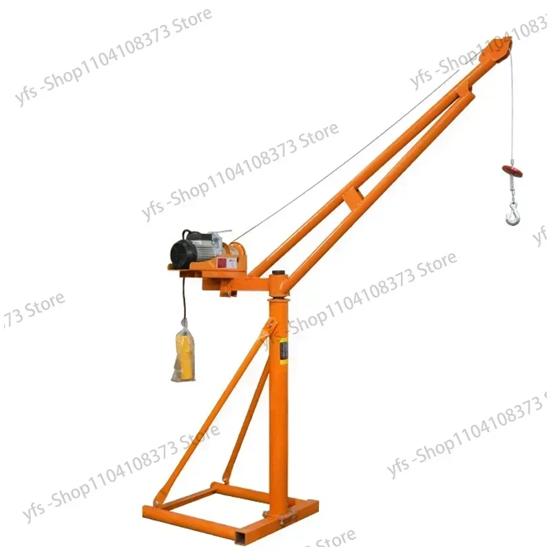 

220V Outdoor Roof Construction Decoration Electric Lifting Hoist Household Small Hydraulic Lifting Feeding Crane