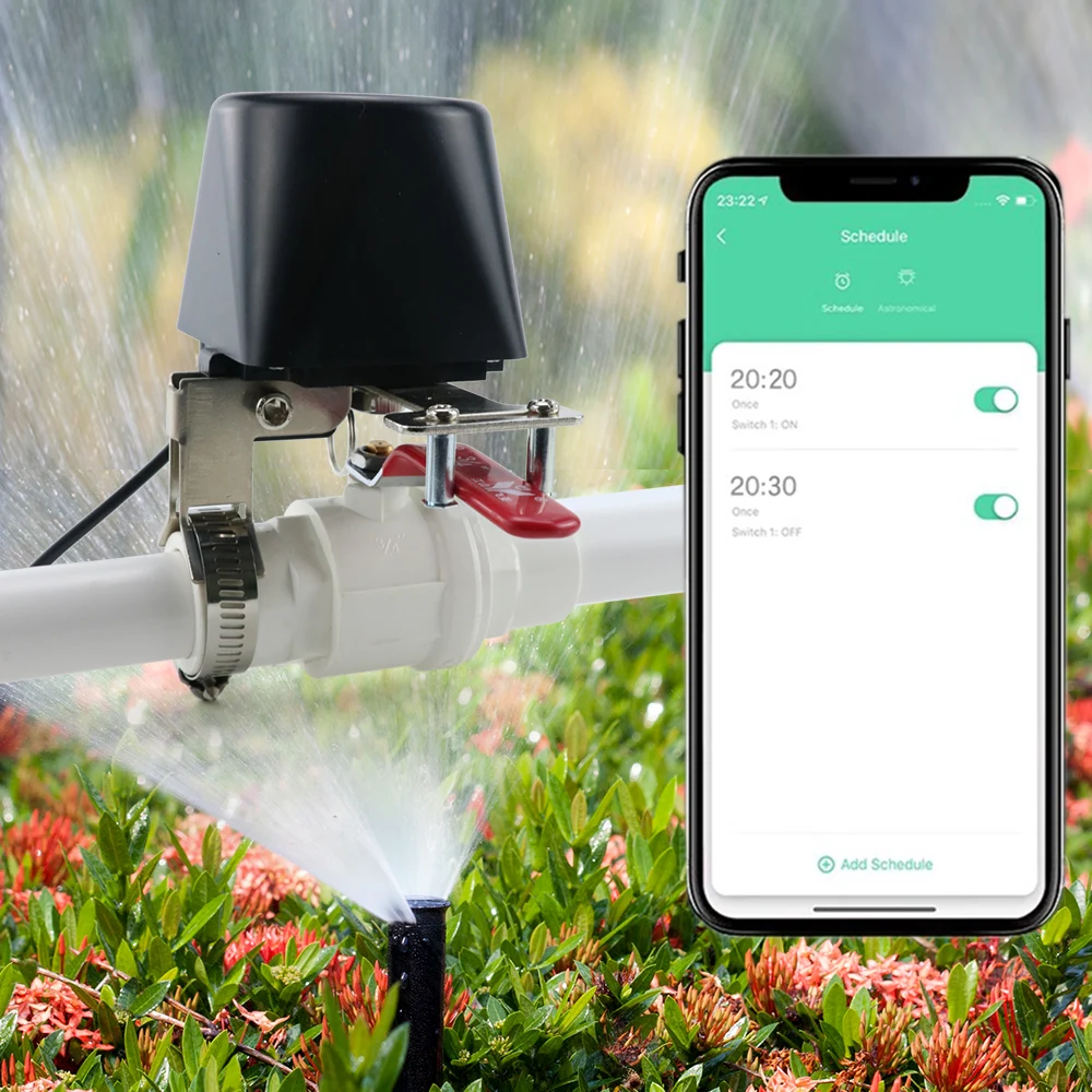Smart Tuya WiFi Water Valve Zigbee Gas Shutoff Controller Support Alexa Google Assistant Smart Wireless Control Smart Life App