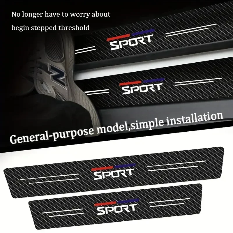 SPORT Car Door Threshold Anti Scratch Stickers for Honda Mugen Accord Fit Odyssey CRV Pilot Civic City Jade Insight Inspire HRV