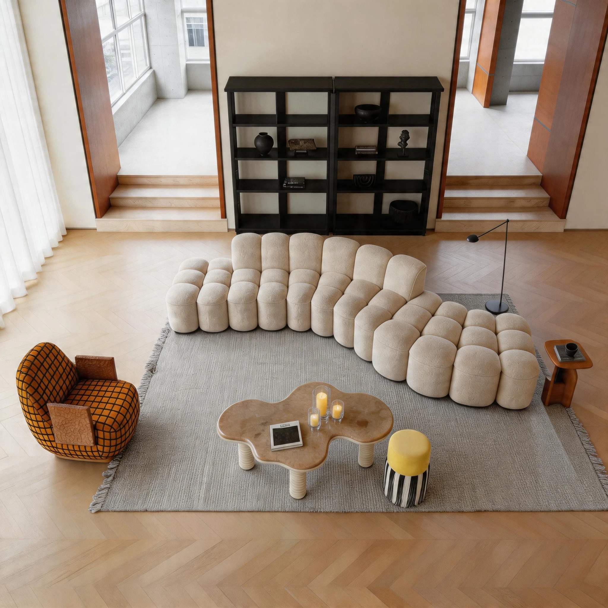 

#Minimalist Sofa Low Price Custom 6 7 8 9 Seater Modular Large Sectional Modern White Sofa
