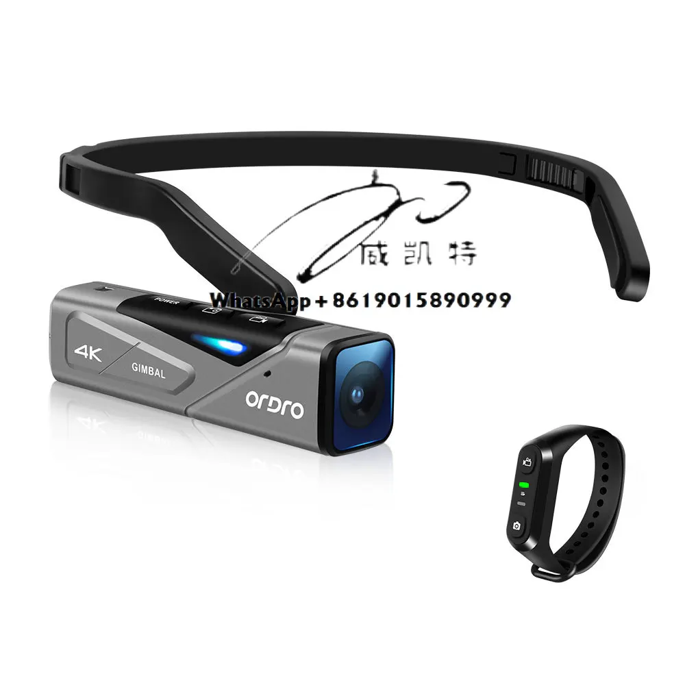 Câmera de Vídeo Ordro EP7 para YouTube e Vlogs, 4K 60fps, Filmadora Profissional com Gimbal Anti-Vibração e Wi-Fi