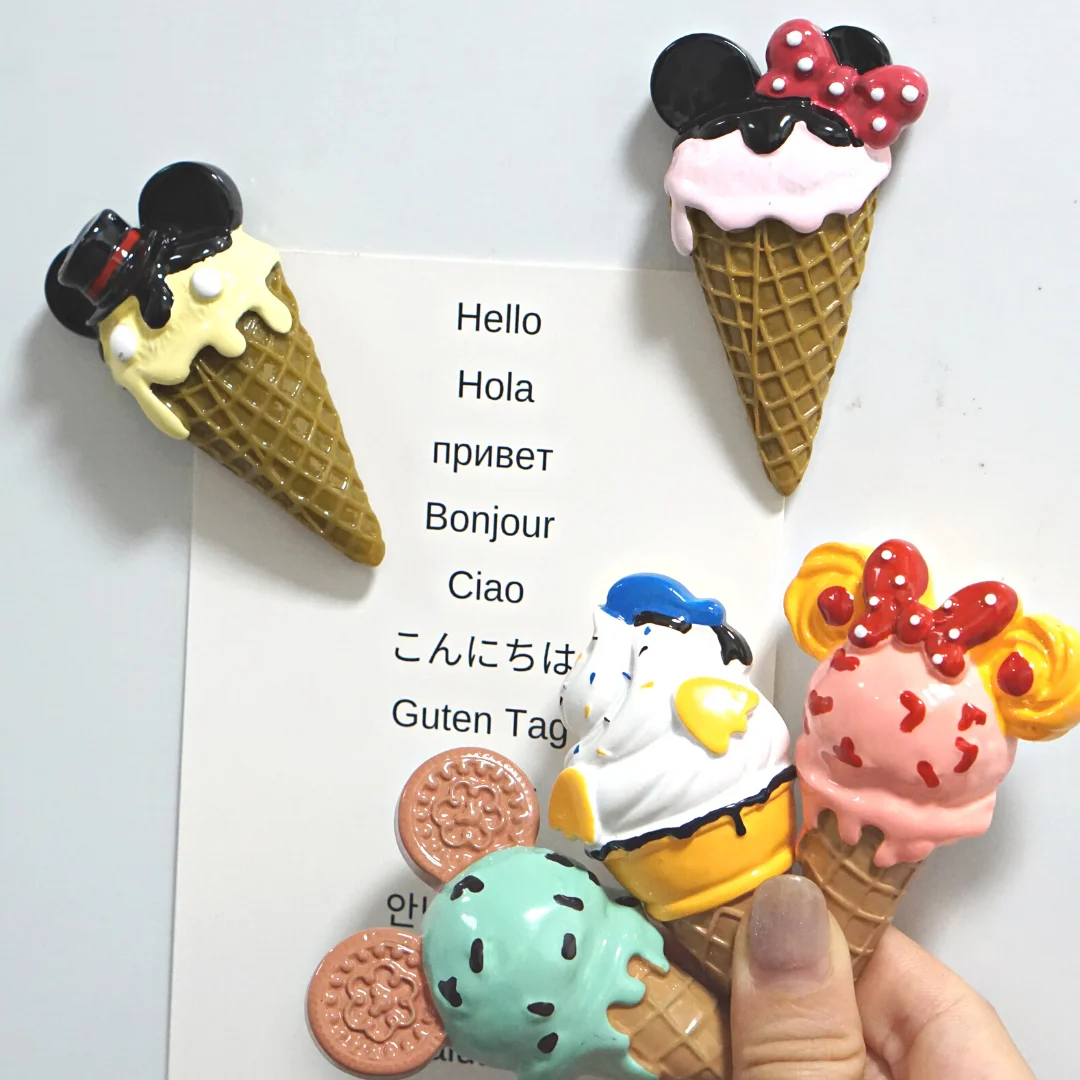 Mouse Fridge Magnet for Kitchen Message Ice Cream Photo Magnetic Stickers for Refrigerator and Board Cartoon Home Decoration