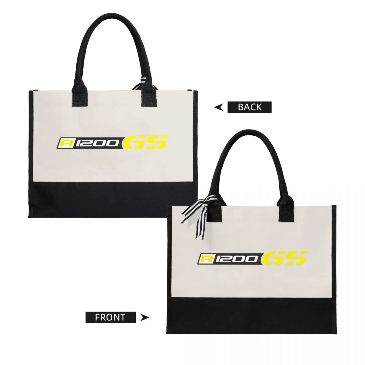 Yellow R1200 GS borsa di tela per moto borsa per la spesa decorazione di nozze borsa da viaggio per matrimonio miglior regalo di nozze