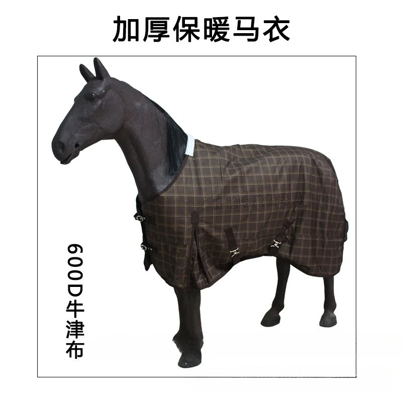 Factory Direct Sales Winter Waterproof And Warm Thickened Horse Clothes With Head Outdoor Wild Riding Clothes