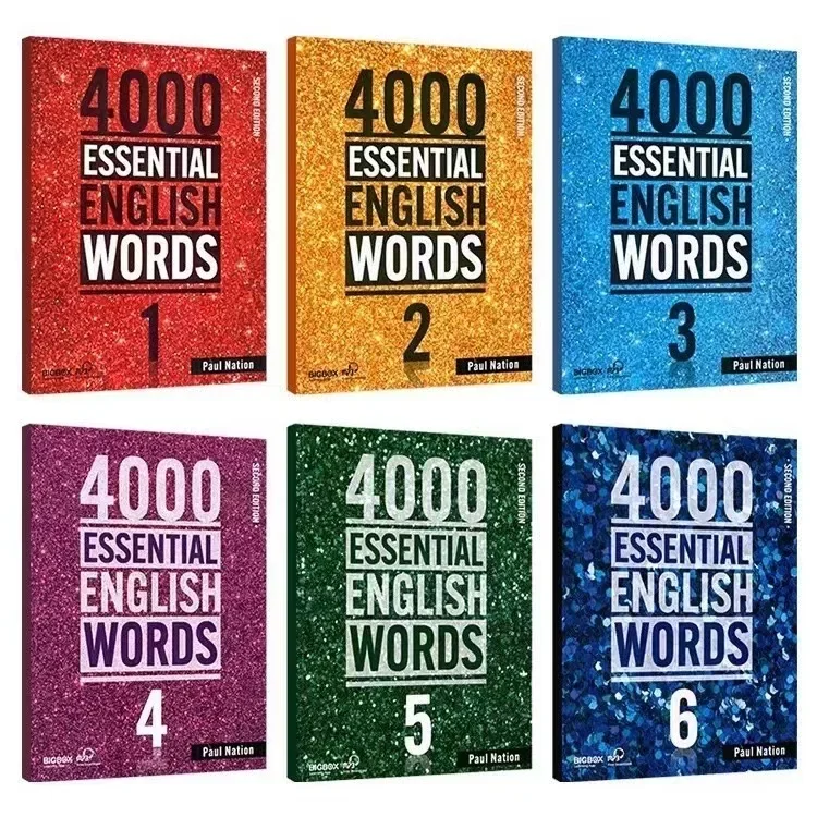 New 6 Books/Set 4000 Essential English Words Level 1-6 IELTS SAT Core Words English Vocabulary Book Libros Livros